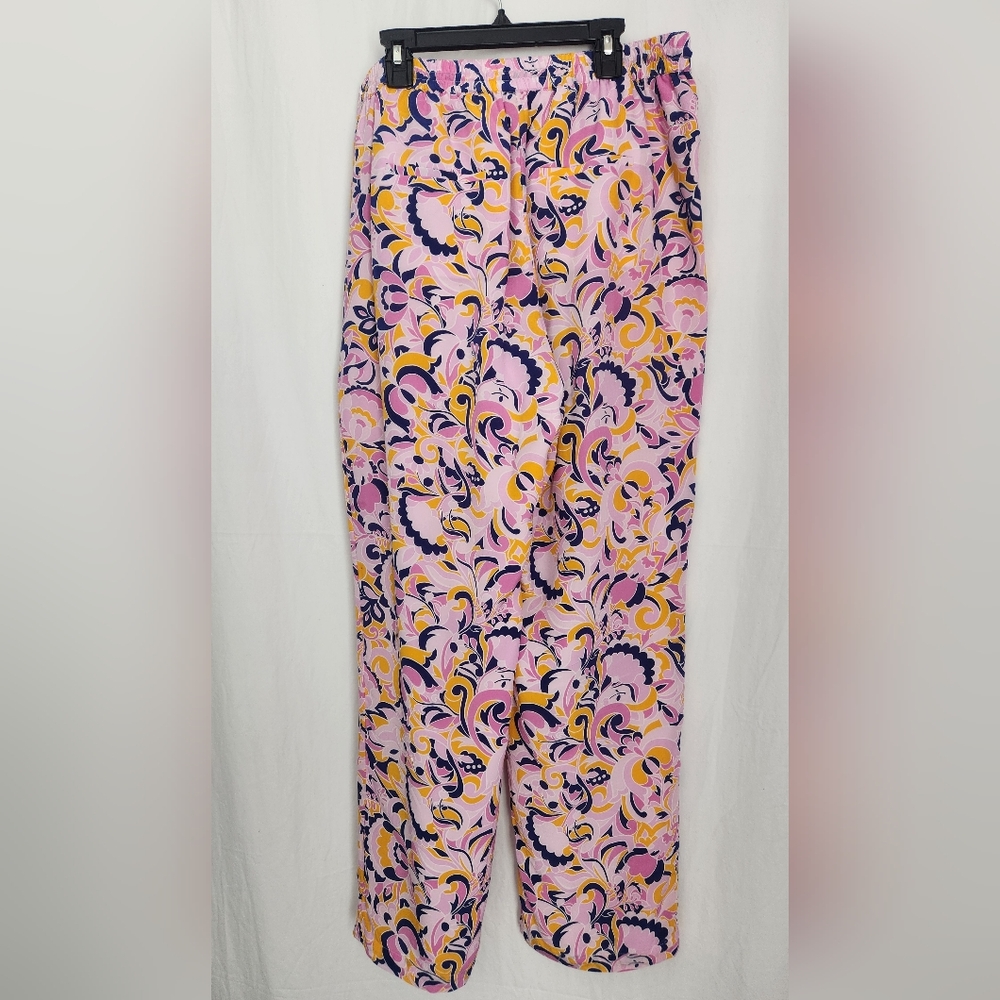 J. Crew Pink Floral-Print Straight-Leg Pants - Picture 6 of 9